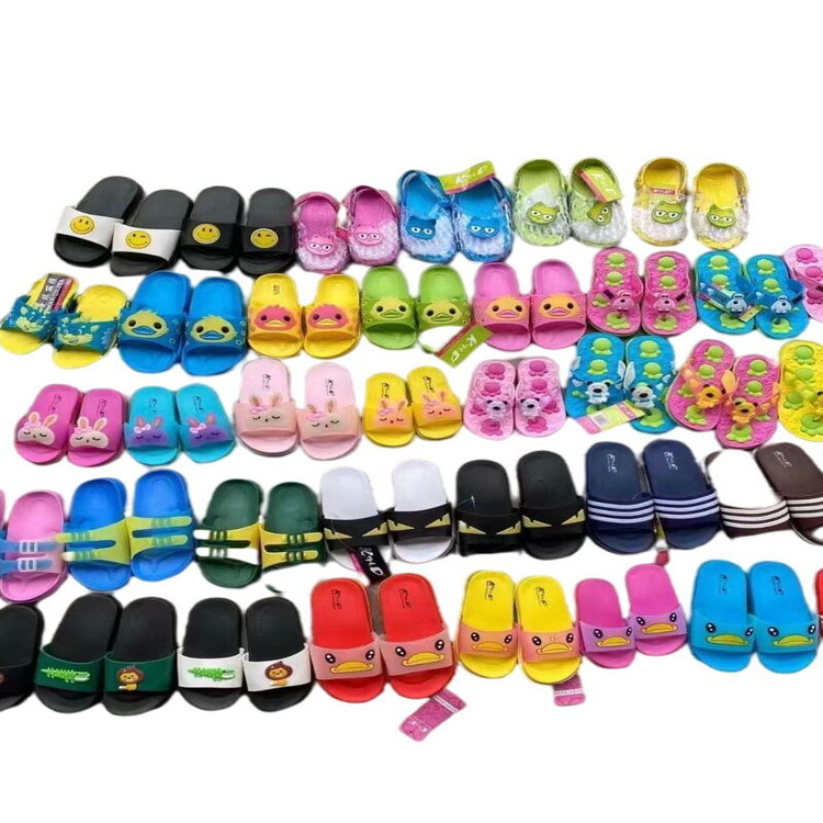 0,58 долларов, модель KLT001, размер 25-37, мягкие детские домашние тапочки EVA, разные стили