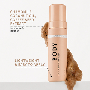 Mousse autobronzante végane aux herbes SPF 50+ légère, mousse bronzante modulable, sans traces, absorption rapide, autobronzant sans soleil pour tous - Product Image 2