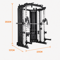 Zoshine Smith Machine en acier multifonctionnelle pour entraînement de force à domicile - Bras, jambes, dos, poitrine, épaules, core