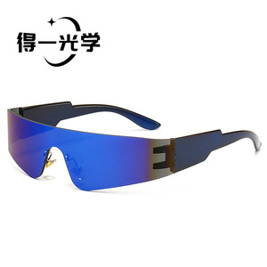 Frameless Sports <b>Sunglasses</b> PC Lens UV400 Protection Outdoor Cycling Black - Product Image 4