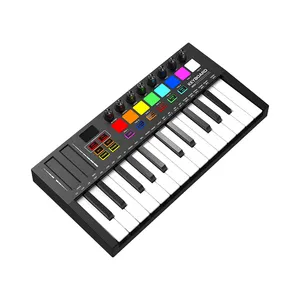 New Wholesale Price Portable Mini piano 25 Key USB Keyboard and Drum Pad Midi Controller Keyboard
