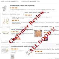 Mylove Custom FineJewelry, ensemble de bijoux en argent sterling 925 avec diamants CZ, bracelet, bague, collier, boucles d'oreilles, fabrication de bijoux DIY OEM&ODM