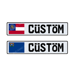Personnalisé en aluminium européenne réfléchissant <span class=keywords><strong>Belgique</strong></span> <span class=keywords><strong>plaque</strong></span> d'immatriculation de voiture - Product Image 6
