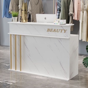 Mia 2025 Nail Salon Cashier's Latest Setup Salon Furniture Beauty Salon <b>Reception</b> Desk Store - Product Image 1