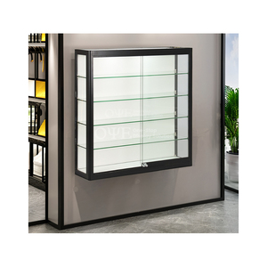 Tùy chỉnh treo tường kính hiển thị trường hợp kính đen hiển thị tủ cho khói cửa hàng - Product Image 6