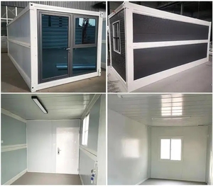 บ้านสำเร็จรูปเหล็กพับได้ขนาด 20 ฟุต 40 ฟุต สำหรับสำนักงาน บ้านพักอาศัย โรงเรียน โรงแรม ห้องน้ำ แบบตู้คอนเทนเนอร์ขนส่ง - Product Image 2