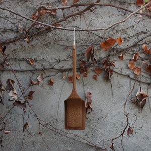 Juego de utensilios de cocina de madera, espátula de teca hecha a mano de 2 piezas para revolver y freír - Product Image 4