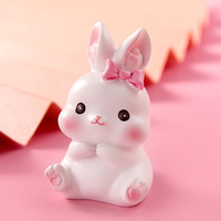 Figurine de dessin animé carotte lapin Miniatures lapin Figurines Terrarium Figurines bricolage mousse paysage accessoires maison de poupée décor