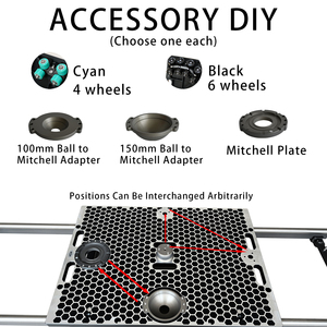 Dolly Kamera NSH untuk Pintu dengan Bazooka, Troli Dolly Kamera, Platform Dolly Mobil, Aksesoris Kamera untuk Pengambilan Video - Product Image 5