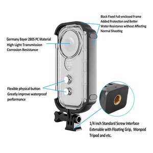Coque de protection Takenoken Mini caméscopes 30M <span class=keywords><strong>boîtier</strong></span> de plongée sous-marine <span class=keywords><strong>boîtier</strong></span> <span class=keywords><strong>étanche</strong></span> <span class=keywords><strong>pour</strong></span> accessoires d'action Insta 360 - Product Image 5