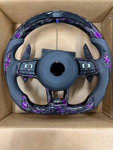 Volant sport en fibre de carbone YLB à <span class=keywords><strong>prix</strong></span> de gros, amélioré et modifié, avec affichage LED en option pour Volkswagen VW <span class=keywords><strong>Golf</strong></span> - Product Image 1