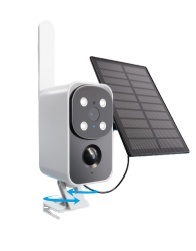 3MP Wifi <span class=keywords><strong>Camera</strong></span> an ninh cho nhà ngoài trời 2k tầm nhìn ban đêm được xây dựng trong mic CMOS cảm biến năng lượng mặt trời Powered Hidden không dây <span class=keywords><strong>camera</strong></span> ngoài trời - Product Image 2