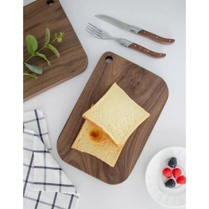 Chất lượng cao làm bằng Gỗ Óc Chó Đen Bắc Mỹ nhà bếp đang chặt khối có thể gập lại gỗ thớt cho thực phẩm & pho mát - Product Image 4