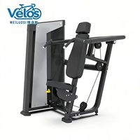 Mesin Latihan Bahu Velos Professional Adjustable Portable Durable Strength Training Shoulder Press Gym Machine Pin Loaded Commercial Fitness