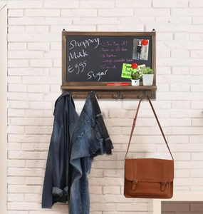 Unique Wooden Wall-mounted Chalkboard Message Board Multifunctional & Customizable 18x24 Inches for Home & Office