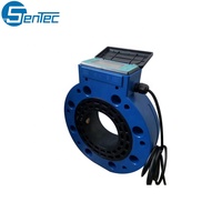 Medidor de Agua Ultrasónico con Batería SENTEC DN50 DN65 DN80 DN100mm, Medidor de Flujo de Agua Digital RS485 Tipo Sándwich con Brida, PN16