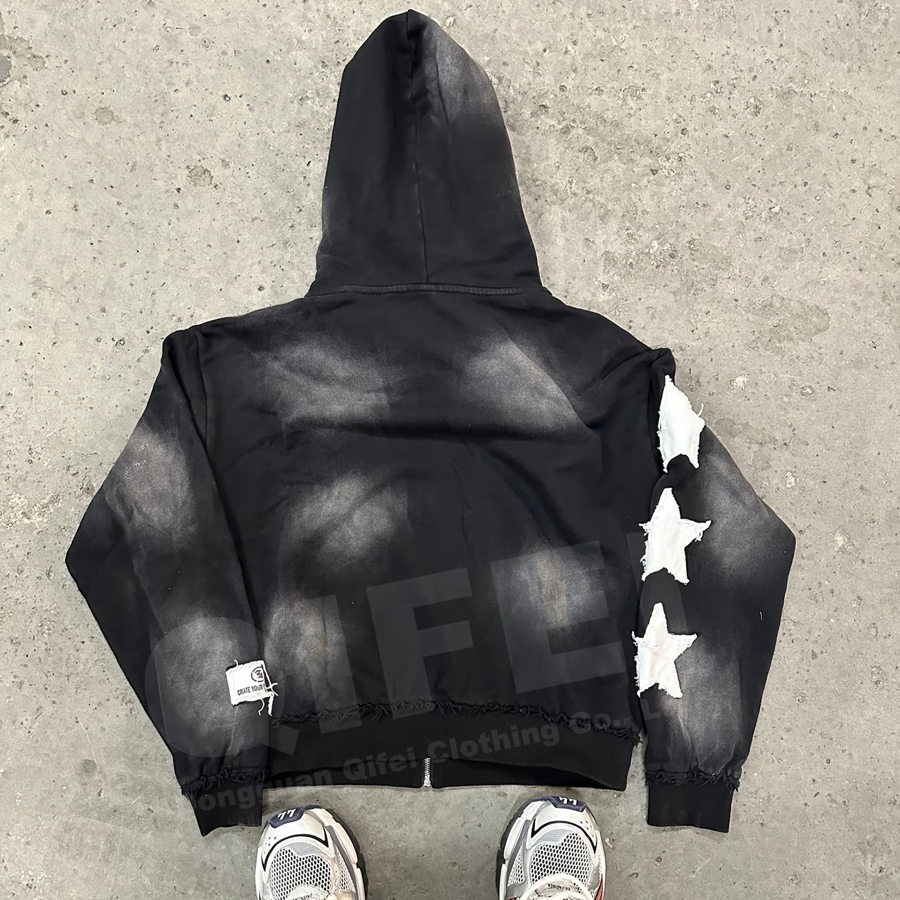 【U LAN】Diart Embroidery Over Hood Amazon.com: LAPRBY Embroidery Hoodies Women Retro Harajuku