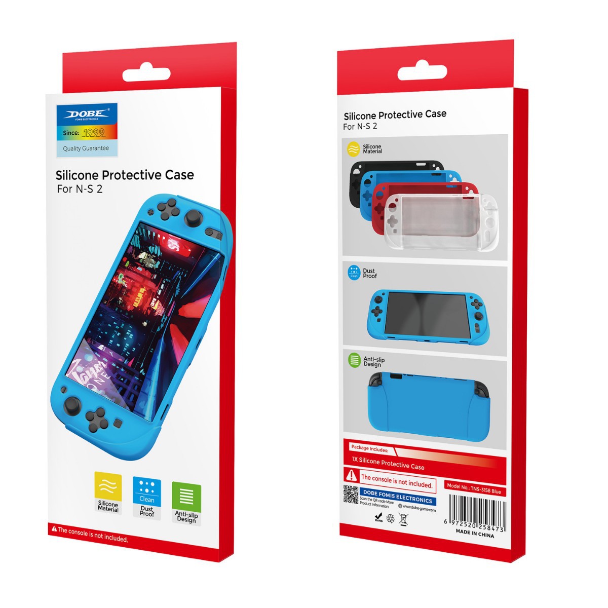 TNS-3158 Silicone Protective Case for Nintendo Switch 2 - Durable Shell  Cover, Fast Delivery, MOQ: 10 pcs