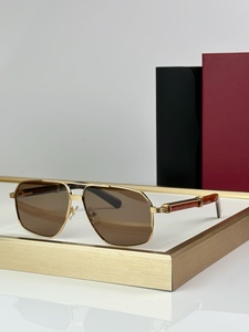 Gafas de Sol de piloto Vintage para hombre, Gafas de metal para mujer clásicas, gafas de conducción UV400, nuevas gafas de sol de doble haz a la moda - Product Image 3