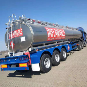 Fabricación personalizada de aluminio de acero al carbono de 45000 litros de combustible cisterna semirremolque tanque de aceite camión remolque buen precio - Product Image 1