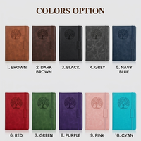 Cuaderno de PU Personalizado ODM, 256 Páginas Gruesas, Tapa Dura A5, Cuero Vintage para Escribir, Cuadernos de Viaje, Regalo con Logotipo Diario