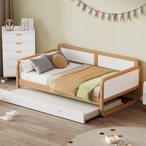 <b>Sofa</b> <b>Bed</b> Solid Wood <b>Convertible</b> 78.1 In X 41.4 In For Bedroom Children Adults Elderly - Product Image 2