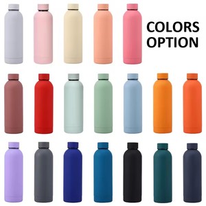 Custom Logo 500ml Stainless Steel Double Wall Vacuum <b>Flask</b> Thermal Water <b>Bottle</b> 6-12 Hours Insulation Matte Finish Business Gift - Product Image 3