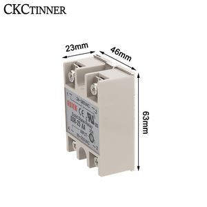 לבן פגז יחיד שלב SSR -10AA/25AA/40AA AC בקרת AC SSR ממסר מצב מוצק 24 ~ 380VAC כדי 80 ~ 250VAC - Product Image 3