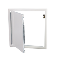 Porte d'accès au plafond dissimulée en acier galvanisé à fermeture rapide, panneau moderne étanche à structure alvéolaire, peint en blanc pour les murs