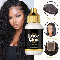 Colle pour perruque invisible 38 ml, résistante à l'eau, forte tenue, pour perruques Lace Frontal, toupets et postiches, qualité professionnelle pour salon