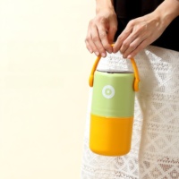 Boîte à lunch isotherme en acier inoxydable 304 avec couvercle, portable, double couche, style japonais, 800-1000 ml, compatible micro-ondes et congélateur