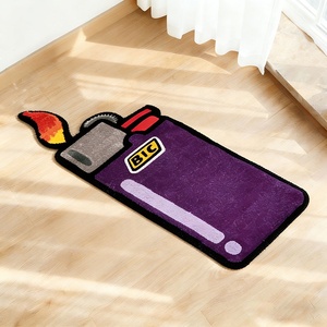 Ape Head <strong>Rug</strong> <strong>Hypebeast</strong> Logo Shape Carpet Dark Grey Aesthetic Soft Area <strong>Rug</strong> for Modern Home Decoration - Product Image 6