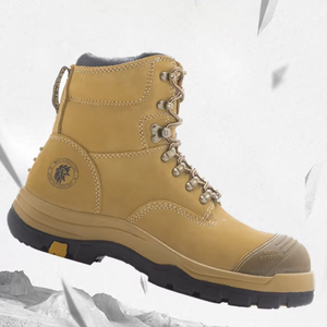 مبيعات المصنع مباشرة أحذية السلامة للماء جلد البقر مصنع ورشة عمل العمل مكافحة ثقب المواد أحذية السلامة - Product Image 6