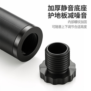 Patas de Muebles de Altura Ajustable, Soportes de Metal Negro para Gabinetes, Base Antideslizante y Resistente al Desgaste para Sofá, Cama y Mesa - Product Image 5