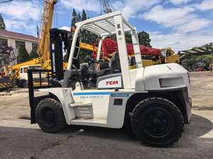 รถยกดีเซลสำหรับงานหนัก ยี่ห้อ Tcm heli komatsu ขนาด 3 ตัน 5 ตัน 7 ตัน 10 ตัน ผลิตในญี่ปุ่น พร้อมฟังก์ชั่น Side Shift เครื่องยนต์ Isuzu - Product Image 6