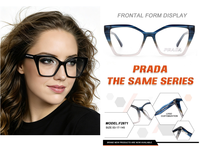 Monture de lunettes optiques œil-de-chat en acétate pour femmes, monture complète tendance pour verres de prescription, vente en gros