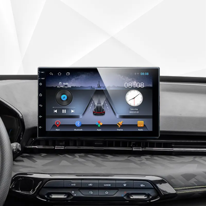 Araç DVD oynatıcı oyuncu üreticisi OEM evrensel 7 9 10 inç 2 + 32Gb Carplay araba Android ekran GPS BT DSP FM WIFI