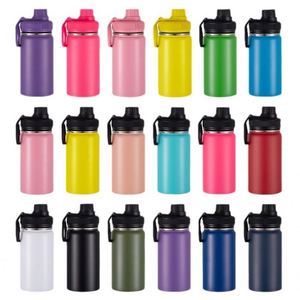 12Oz Children's Child Kid Double-Layer Stainless Steel Space Portable <b>Mini</b> Sports Insulated Water Cup <b>Bottle</b> Tumbler With Handle - Product Image 1