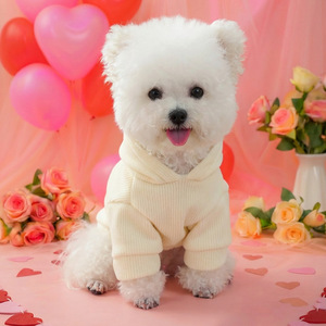 Nueva ropa de otoño/invierno para mascotas, para perros pequeños, cachorros, perros y gatos felices, sudaderas cálidas y cómodas con bordado de fechas. - Product Image 3