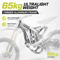 Motocross électrique Sur Ron Light Bee 2, forte capacité de charge, capacité maximale de 220,46 lb, cadre en aluminium forgé