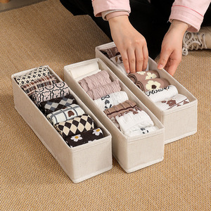 Bedding Room Closet Drawer <strong>Storage</strong> <strong>Box</strong> for Socks Folding Washable Style Wardrobe Underwear <strong>Ties</strong> <strong>Storage</strong> <strong>Box</strong> - Product Image 6