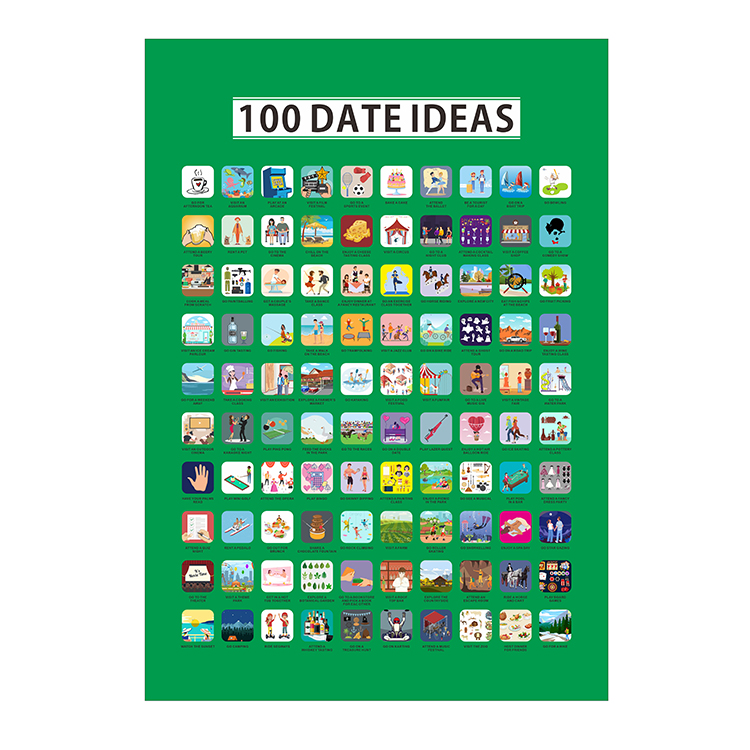 100 Dates Scratch Off Poster3