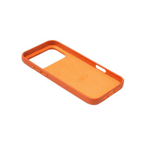 Étui de téléphone de luxe en cuir véritable pleine fleur grainé de vachette, antichoc magnétique, design professionnel, faible MOQ pour 17 Pro Max - Product Image 6