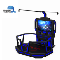 Machine de jeu de tir d'arcade HTCs 360 VR 9D Machine de réalité virtuelle d'intérieur de 2.5 mètres pour parcs à thème en plastique métallique