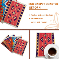 Tapis à pampilles sous-verres de Table porte-boissons Design Oriental Base en caoutchouc tasse sous-verres tapis en tissu tapis à boisson