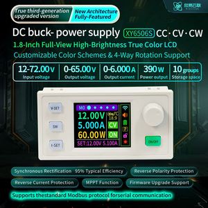 XY6506S CNC Fuente de alimentación regulada por CC ajustable Voltaje constante Mantenimiento de corriente constante 65V6A390W Módulo reductor - Product Image 5