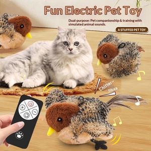 Jouet pour chats : Oiseau à ailes battantes avec détection automatique et simulation de son d'oiseau – Le best-seller TikTok pour soulager l'anxiété - Product Image 2