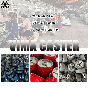 Ruedas Giratorias Dobles de Alta Resistencia VIMA de 8 Pulgadas, de Hierro y Acero con Recubrimiento de PU, Capacidad de 5000 kg, con Freno, para Contenedores de Envío - Product Image 6