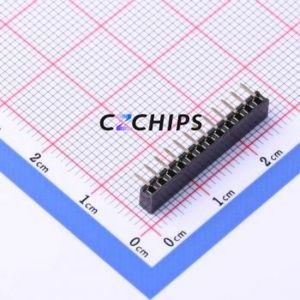 PM200-1-12-W-4.3 Pin Socket Bent Lead Through Hole,P=2mm Connector 1x12P 2mm Square Hole Right Angle Insert - Product Image 2