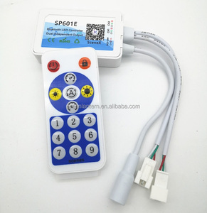 SP601E 2 Đầu Ra Tín Hiệu <span class=keywords><strong>Pixel</strong></span> LED Điều Khiển App Và RF Điều Khiển Từ Xa Được Xây Dựng Trong Kích Hoạt Cho Địa Chỉ Dải LED WS2812B SK6812 - Product Image 2